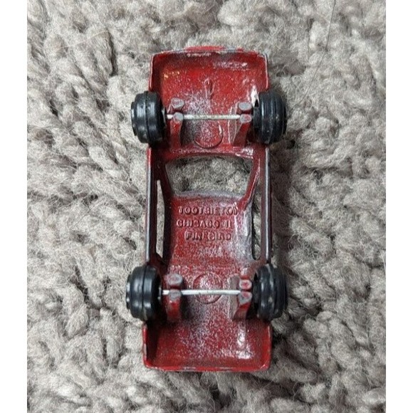 PONTIAC FIREBIRD RED 2" DIECAST TOOTSIE TOY CHICAGO Nice Vintage - Picture 5 of 5